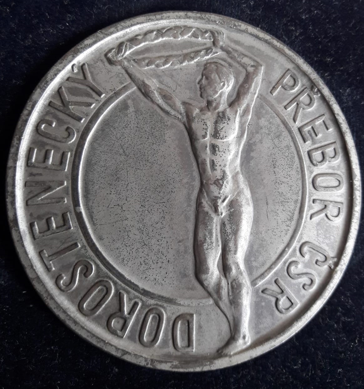 Medaile za 2.místo na Přeboru ČSSR mladších dorostenců v roce 1958.