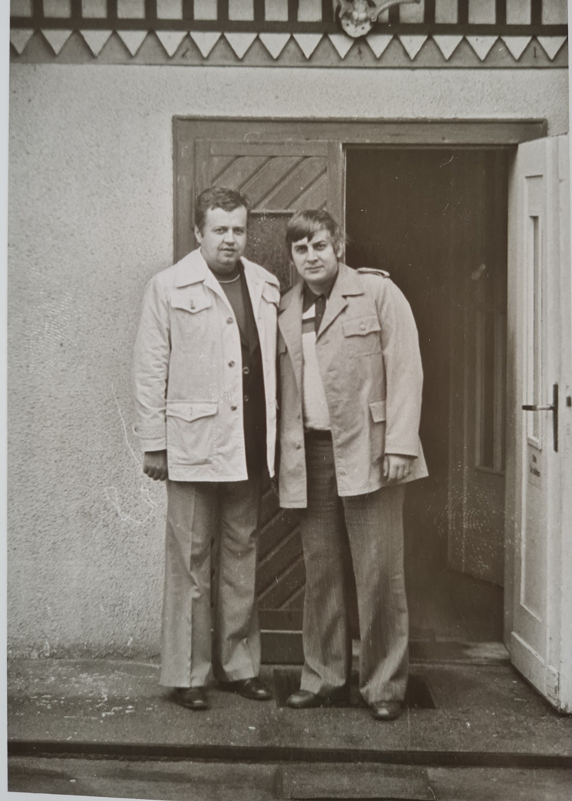 S J.Raginem v 70.letech na sportovním zájezdu v Německu.