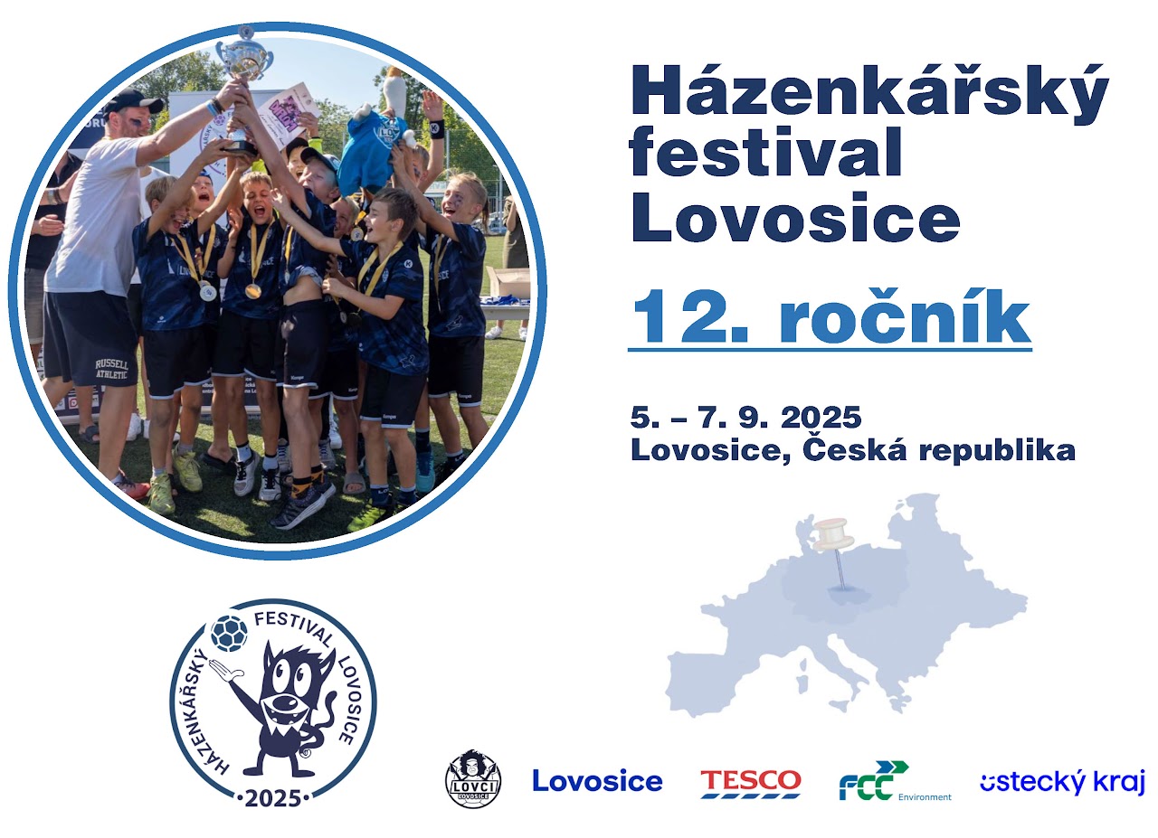 Házenkářský festival 2025 - info pro rodiče, rozlosování